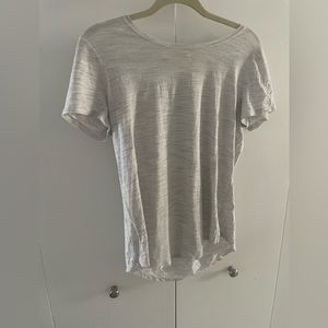 Lululemon, Heather gray, short sleeve, workout top size 8